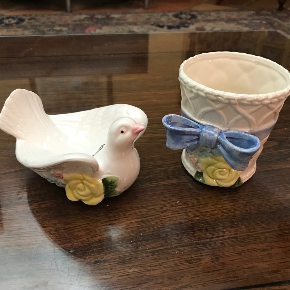 FITZ AND FLOYD NWT SOAP DISH AND TUMBLER New (Old Stock) in box. - Picture 13 of 16